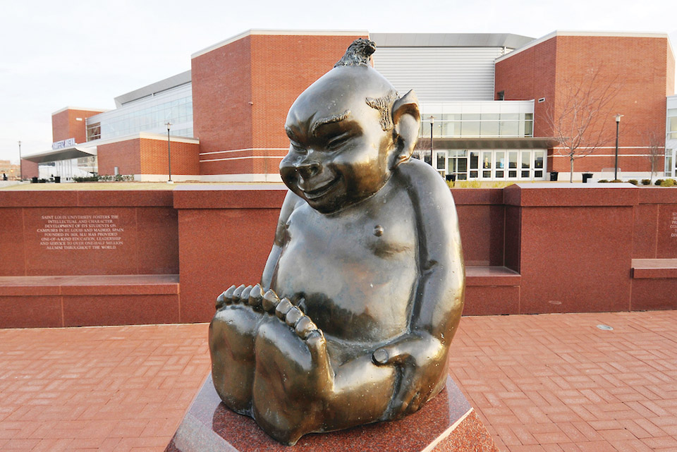Billiken Statue Billiken Statue outside of Chaifetz Arena