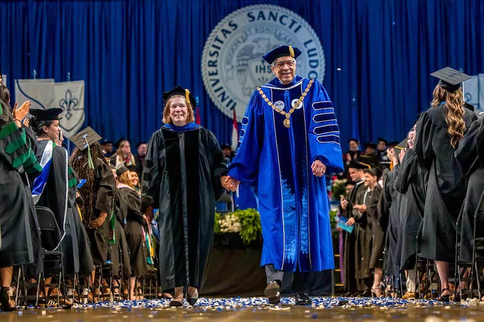 President Fred P. Pestello President Fred P. Pestello speaking at the 2022 Mid-Year Commencement