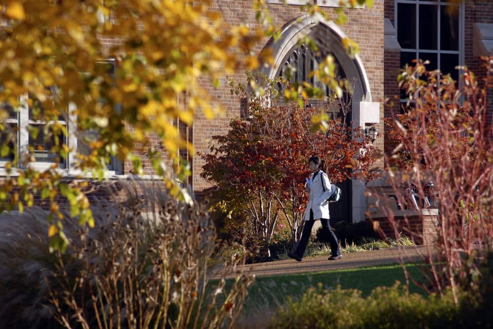 Student Walking on Campus Student Walking on Campus