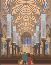 St. Francis Xavier College Church St. Francis Xavier College Church, illustration by Janet Muhm