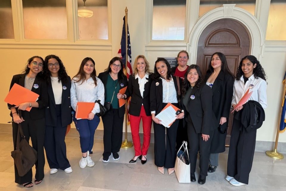 Student meet with legislators in Jefferson City. Student meet with legislators in Jefferson City.