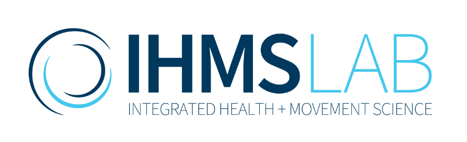 I H M S lab logo Logo for I H M S Lab, with the words Integrated Health + Movement Science below.