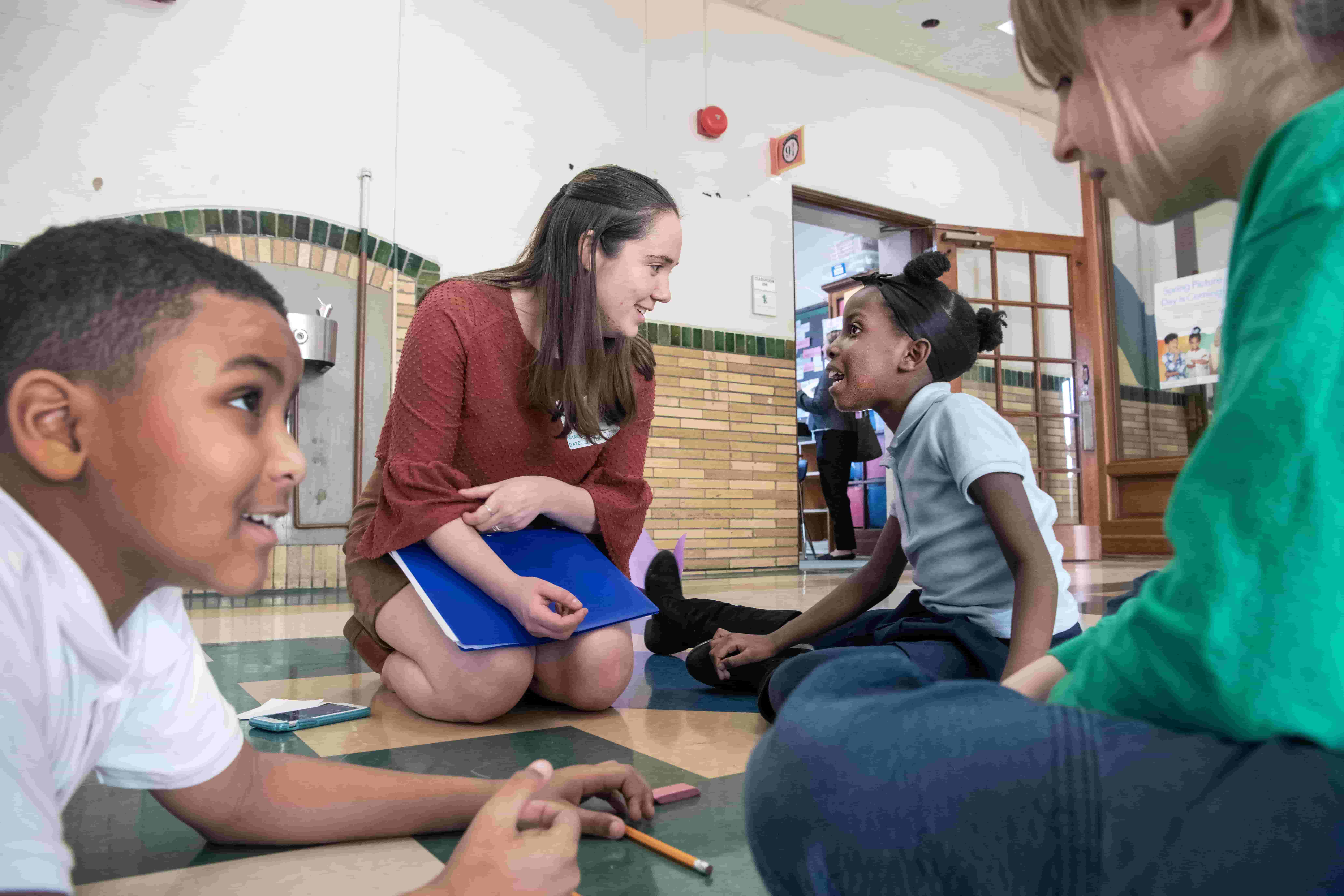 Teacher and students in classroom