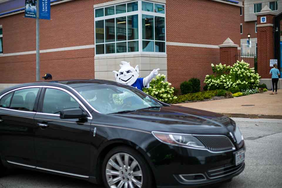 Billiken With Car Billiken With Car