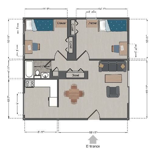 Grand Forest Double Apartment floor plan Grand Forest Double Apartment floor plan