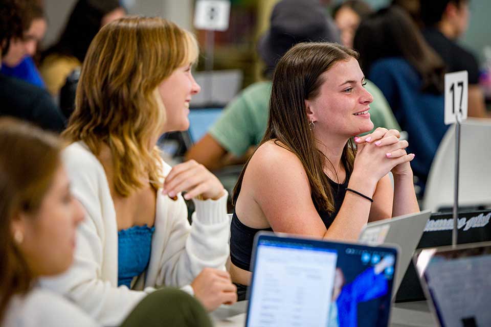Interprofessional Education Programs at SLU Interprofessional Education students listen to an instructor while sitting in a SLU classroom.
