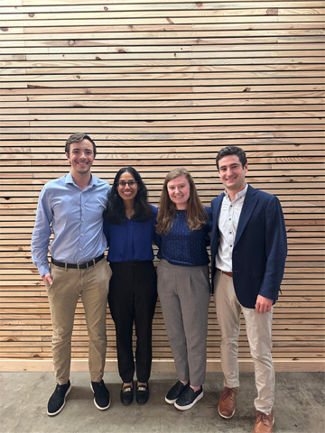 Luke Wegenka and Thomas Koch along with other M2 students Kaitlyn Storm and Sonia Patel Luke Wegenka and Thomas Koch along with other M2 students Kaitlyn Storm and Sonia Patel