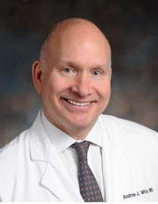 Andrew White, MD doctor in labcoat