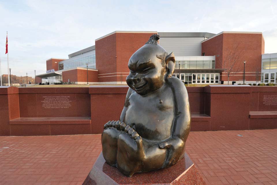 Billiken statue outside of Chaifetz Arena Billiken statue outside of Chaifetz Arena