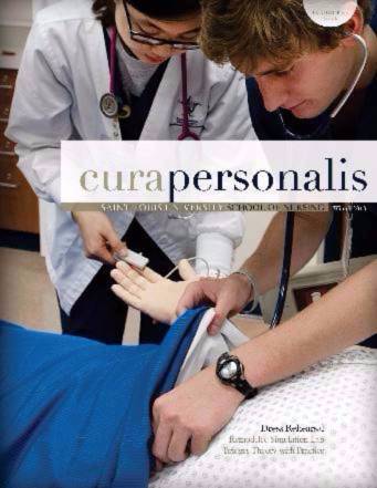 2013 Cura Cover The 2013 cover of cura personlis showing two nursing students working on a mannequin
