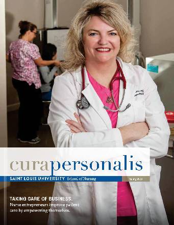 2016 Cura Cover The 2016 cover of cura personlis showing a nurse standing outside a patient room