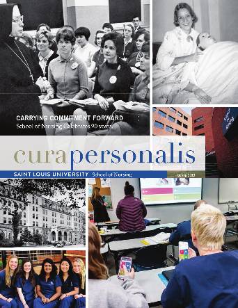 2018 Issue Cover The 2018 cover of cura personlis showing a collage of historical images