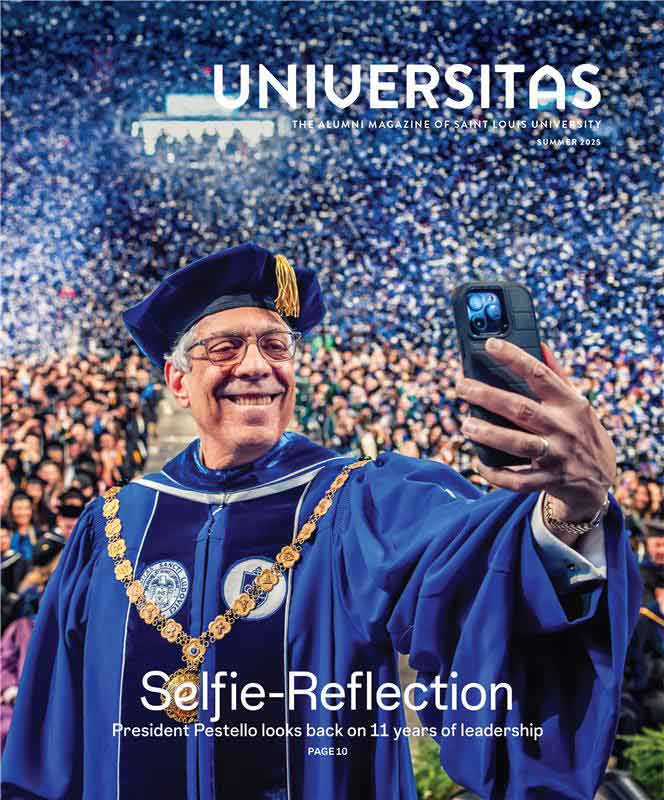 The front cover of the spring 2025 Universitas edition.