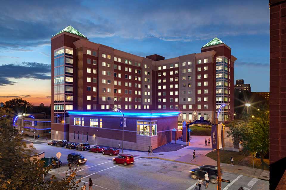 2016 Spring Hall An exterior shot of Spring Hall